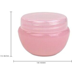 6 pack Pink 10g Frosted Container Jars with Inner Liner Scrubs, Oils, Salves